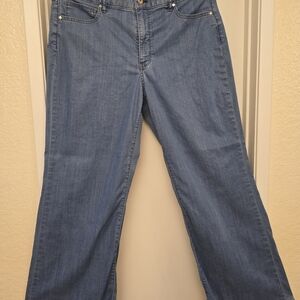White House Black Market Light Blue Flare Jeans